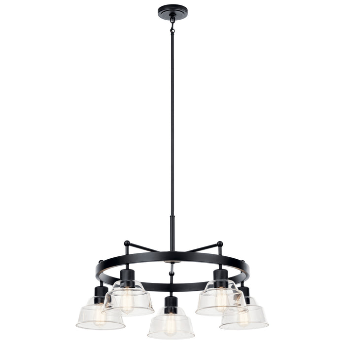Eastmont Five Light Chandelier in Black