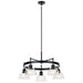 Eastmont Five Light Chandelier in Black