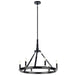 Emmala Six Light Chandelier in Black
