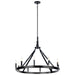 Emmala Ten Light Chandelier in Black