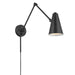 Sylvia One Light Wall Sconce in Black
