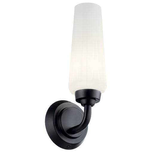 Truby One Light Wall Sconce in Black