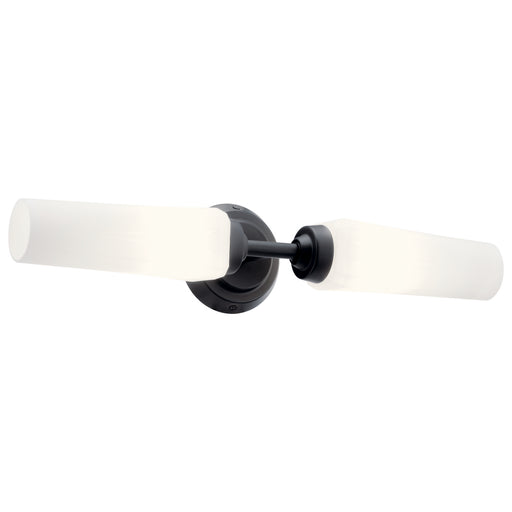 Truby Two Light Wall Sconce in Black