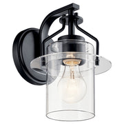 Everett One Light Wall Sconce in Black