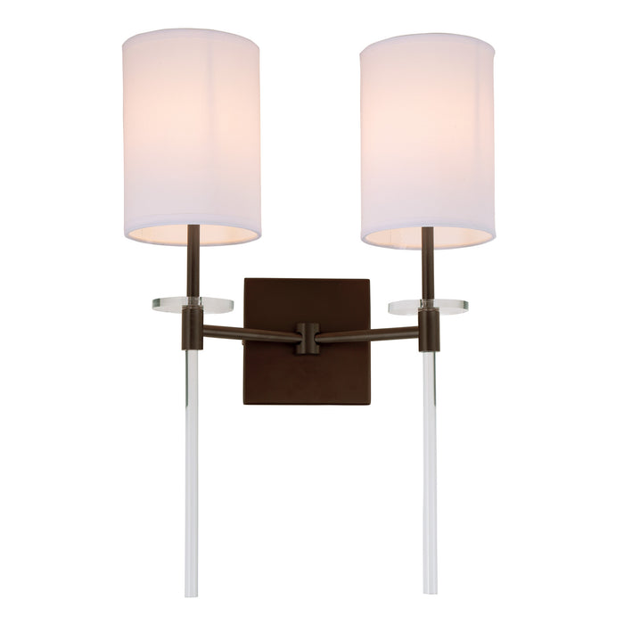 Saanvi 2-Light Wall Sconce in Oil Rubbed Bronze