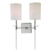 Saanvi 2-Light Wall Sconce in Polished Nickel