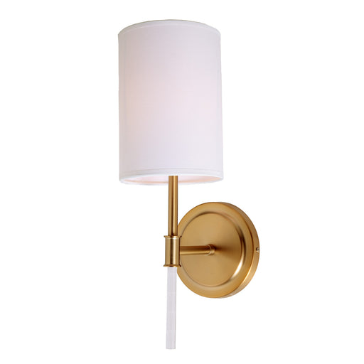 Gianni 1-Light Wall Sconce in Satin Brass
