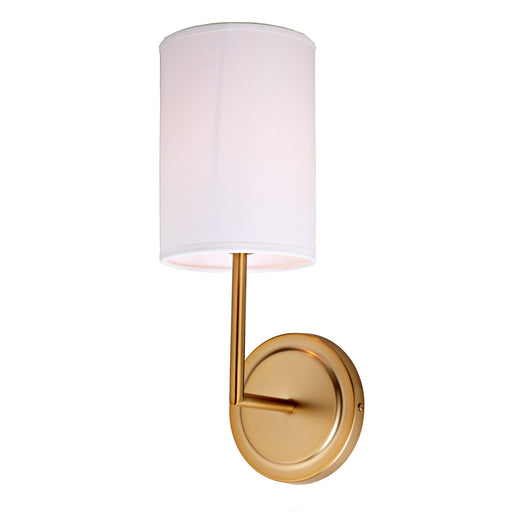 Ivy 1-Light Wall Sconce in Satin Brass