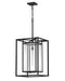 Max LED Hanging Lantern in Black