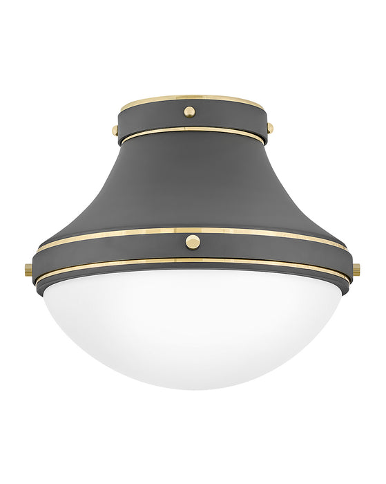 Oliver LED Flush Mount in Dark Matte Grey