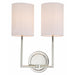 Ivy 2-Light Wall Sconce in Polished Nickel