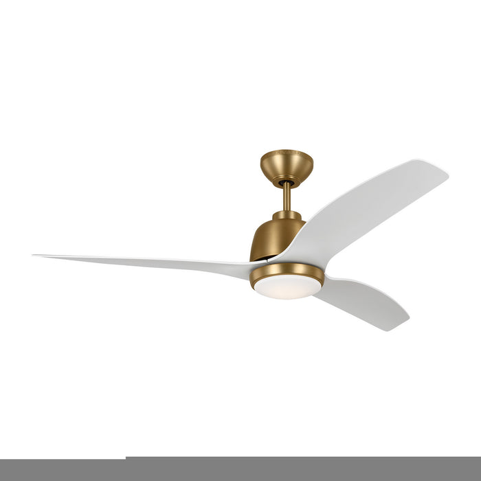 Avila LED 54" Ceiling Fan in Satin Brass
