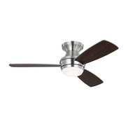 Ikon Hugger LED 44" Ceiling Fan in Brushed Steel