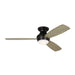 Ikon Hugger LED 52" Ceiling Fan in Aged Pewter