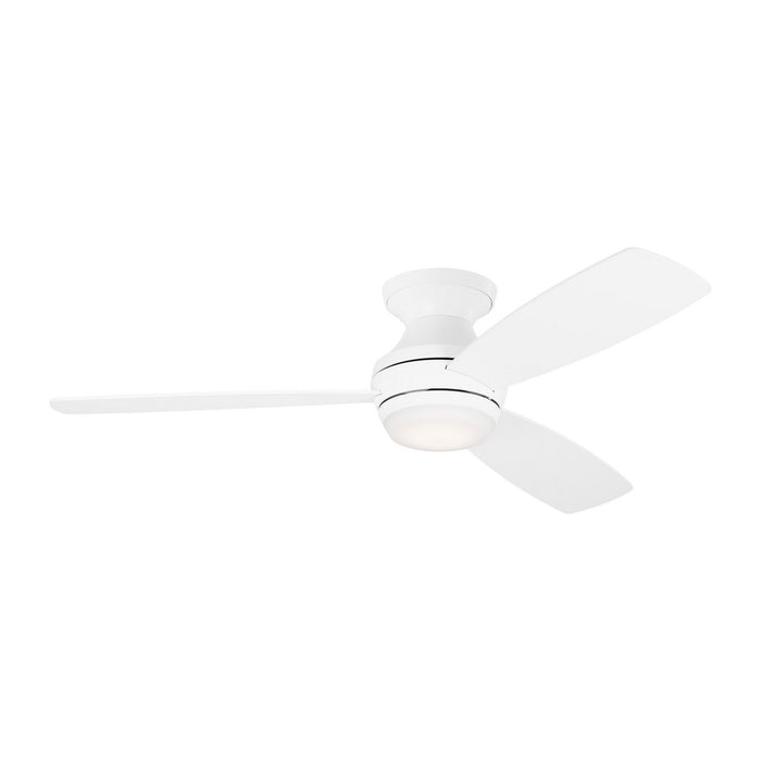 Ikon Hugger LED 52" Ceiling Fan in Matte White