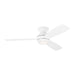 Ikon Hugger LED 52" Ceiling Fan in Matte White