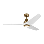 Ruhlmann Smart LED 52" Ceiling Fan in Hand Rubbed Antique Brass