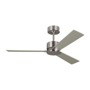 Rozzen 44" Ceiling Fan in Brushed Steel