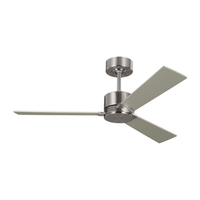 Rozzen 44" Ceiling Fan in Brushed Steel