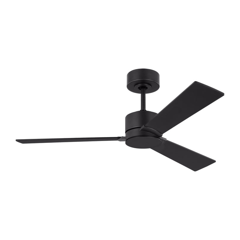 Rozzen 44" Ceiling Fan in Midnight Black