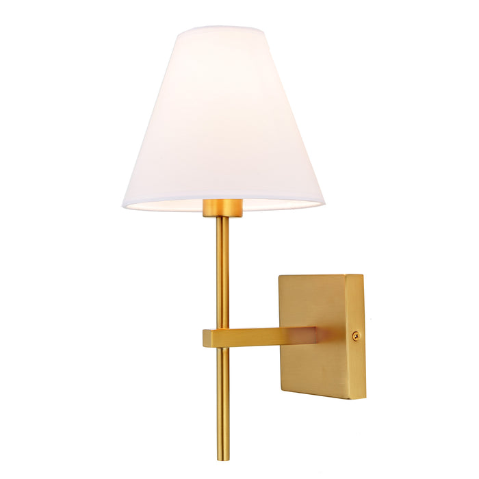 Soren Short 1-Light Sconce in Satin Brass