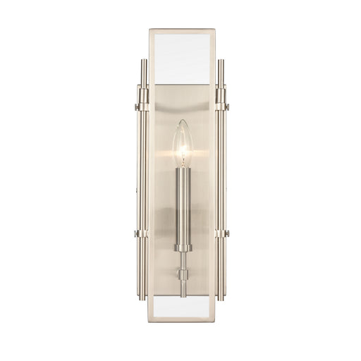 Mechanist One Light Wall Sconce in Satin Nickel