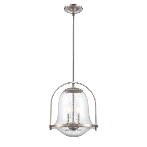 Connection Two Light Pendant in Satin Nickel