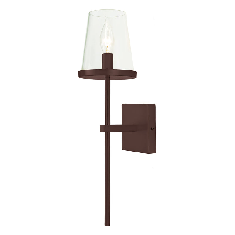 Soren Tall 1-Light Sconce in Oil Rubbed Bronze