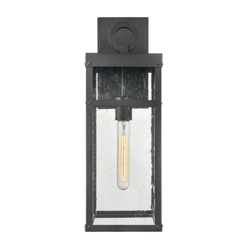 Dalton One Light Outdoor Wall Sconce in Textured Black