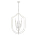 Continuance Six Light Pendant in White Coral