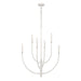Continuance Six Light Chandelier in White Coral