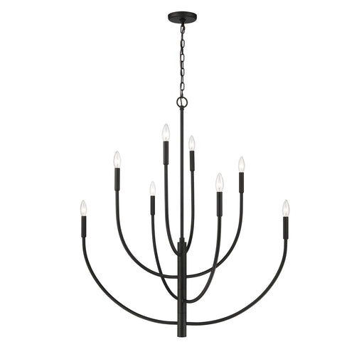Continuance Eight Light Chandelier in Charcoal