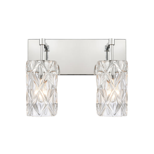 Formade Crystal Two Light Vanity in Polished Chrome
