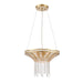 Fantania Four Light Chandelier in Champagne Gold
