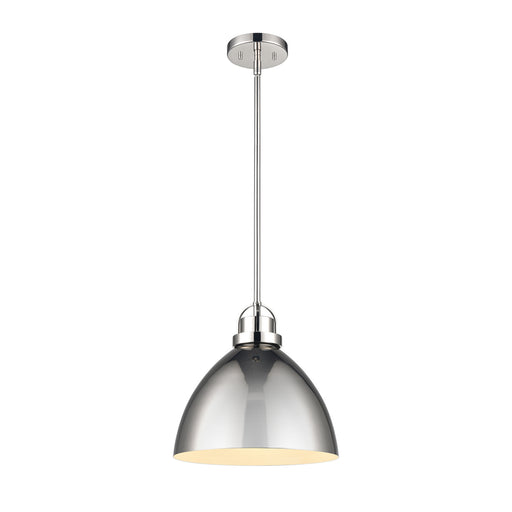 Somerville One Light Pendant in Polished Nickel