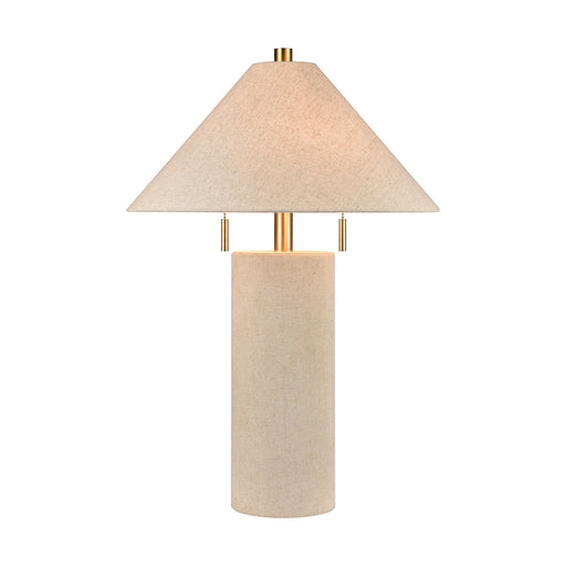 Blythe Two Light Table Lamp in Oatmeal