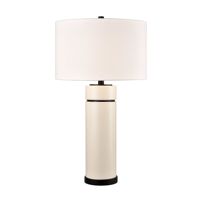 Emerson One Light Table Lamp in White Glazed