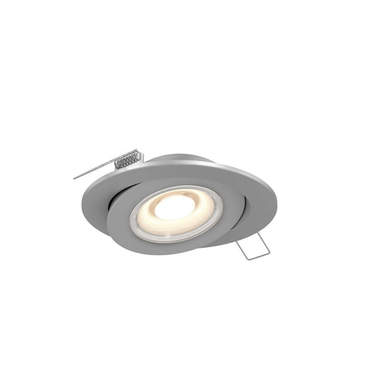 Recessed LED Gimbal Light in Satin Nickel