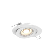 Recessed LED Gimbal Light in White
