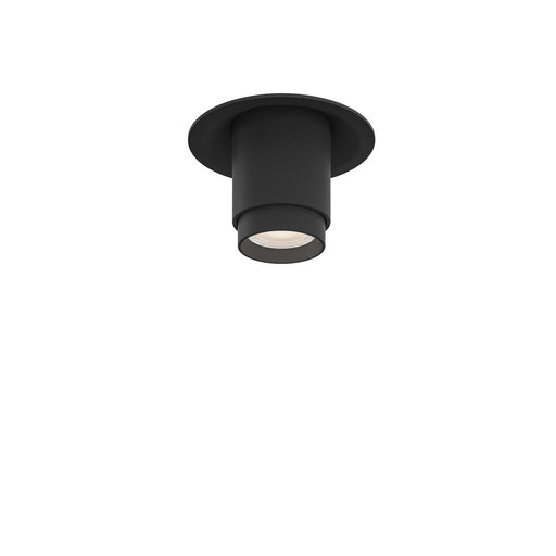 Recessed Light with Adjustable Head in Black