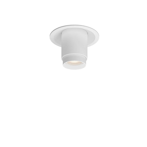 Recessed Light with Adjustable Head in White