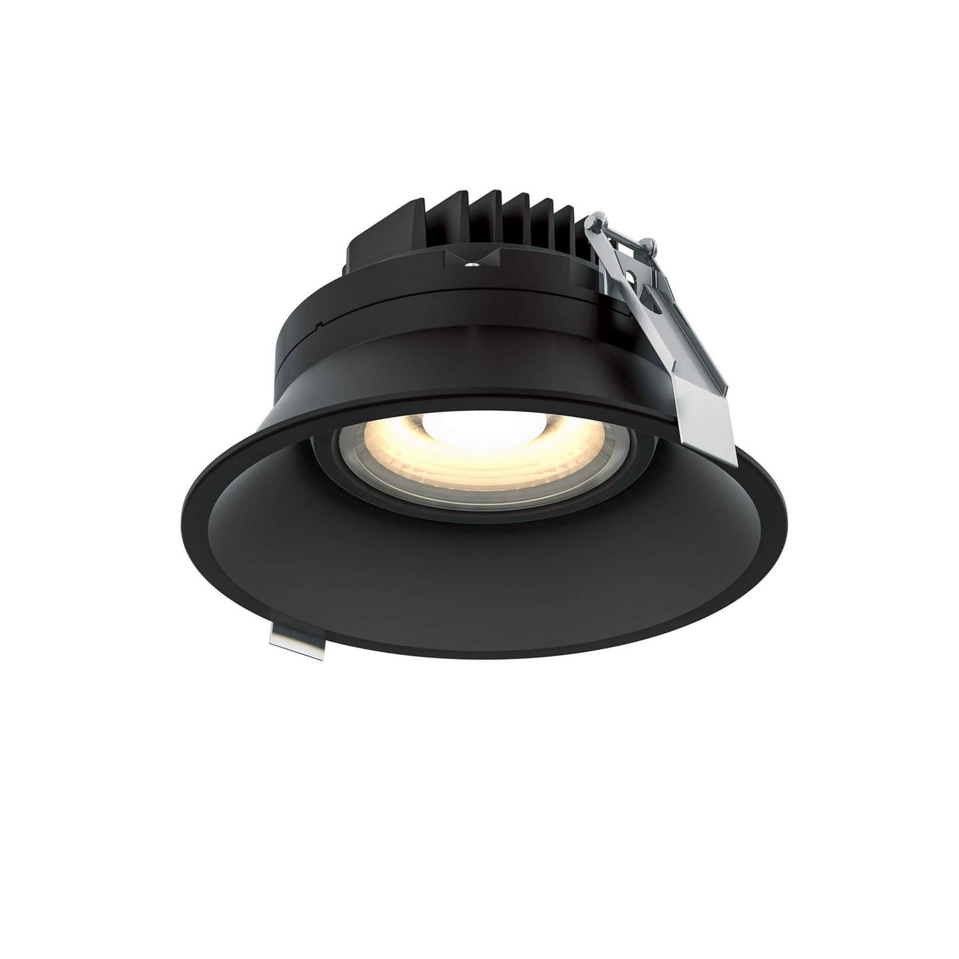 Regressed Gimbal Down Light in Black