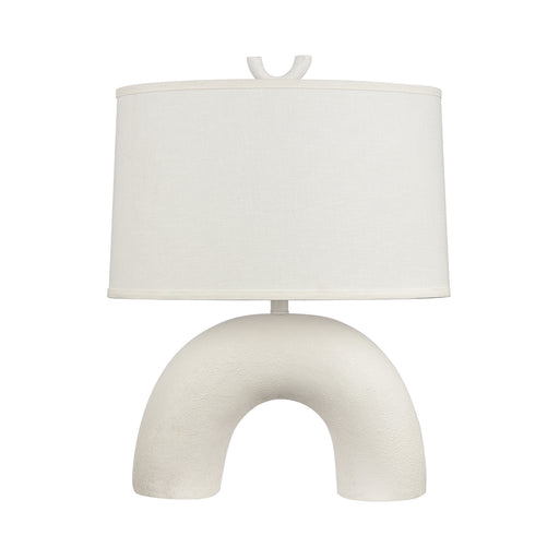 Flection One Light Table Lamp in Dry White