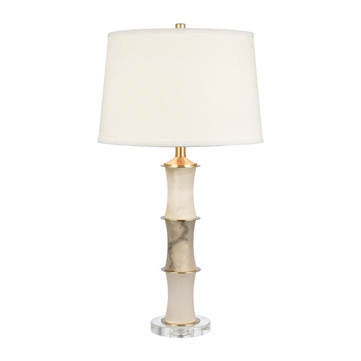 Island Cane One Light Table Lamp in White