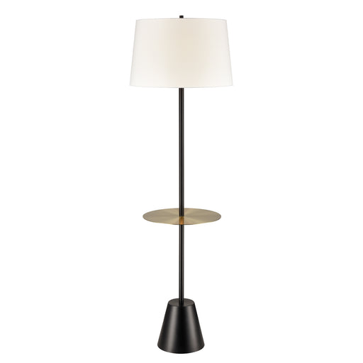 Abberwick One Light Floor Lamp in Matte Black