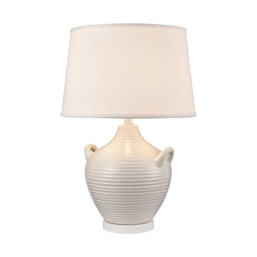 Oxford One Light Table Lamp in Gloss White