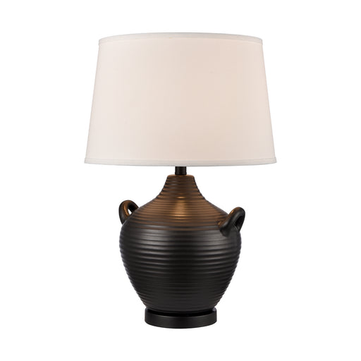 Oxford One Light Table Lamp in Gloss Black