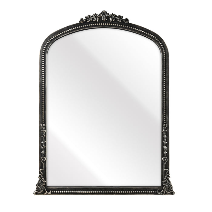 Lise Wall Mirror in Aged Black