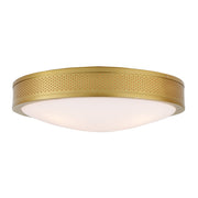 Rylie 2-Light Mesh Flushmount in Satin Brass