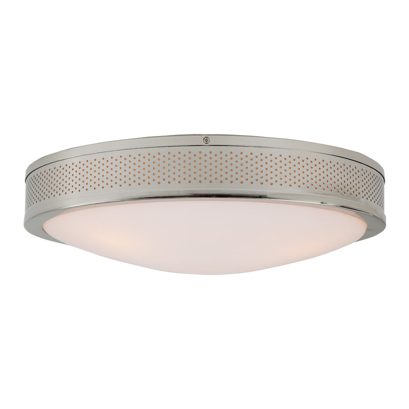 Rylie 2-Light Mesh Flushmount in Polished Nickel